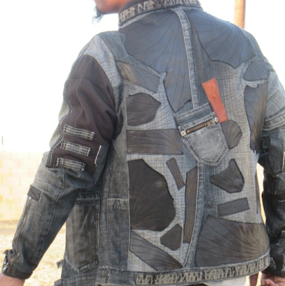 Denim Upcycled Jacket / SOLD - Picture 2 of 3
